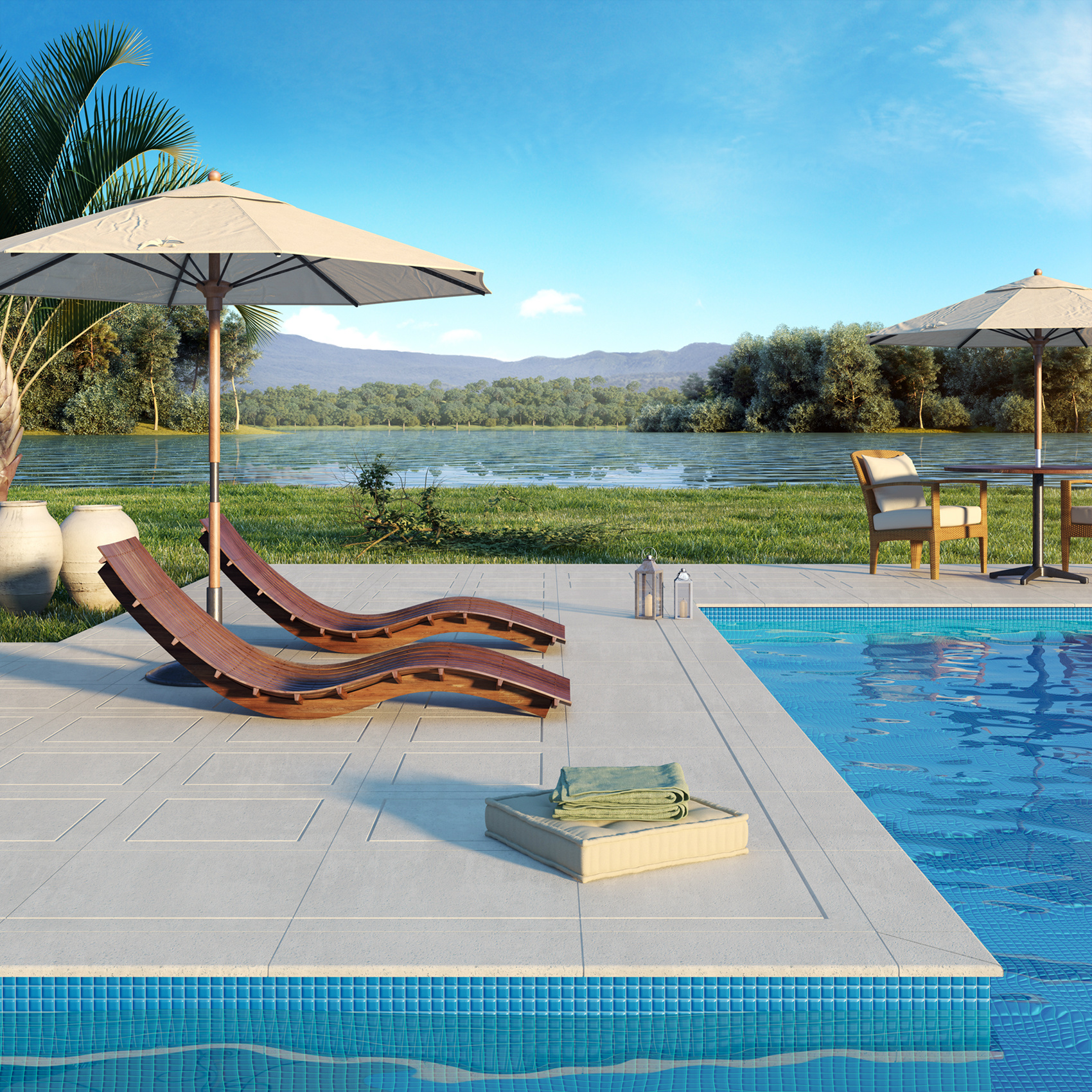 Belluno: ideal para área de piscinas