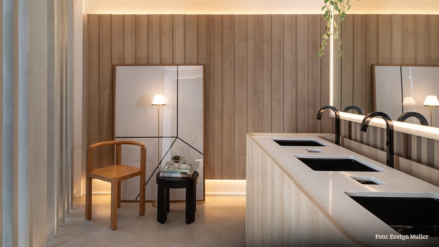 Porcelanato no banheiro: inspire-se nos projetos da CasaCor 2018